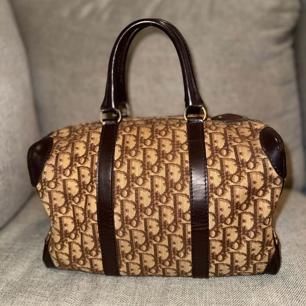 Christian Dior canvas Boston vintage